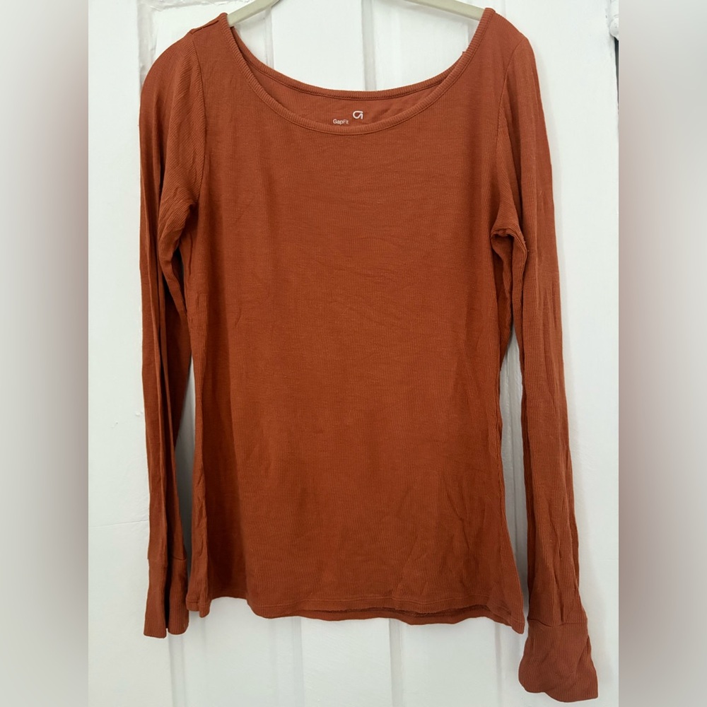 GAP Women's Terracotta Long Sleeve Tee